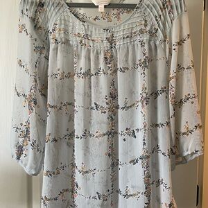 Floral Print Women's Top